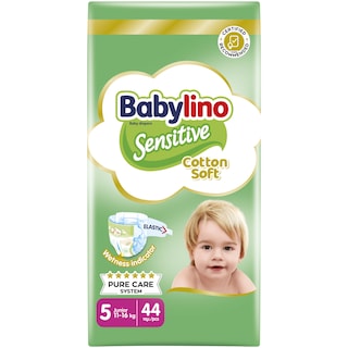 BABYLINO | Πάνες Sensitive Cotton Soft No5 44 Τεμάχια