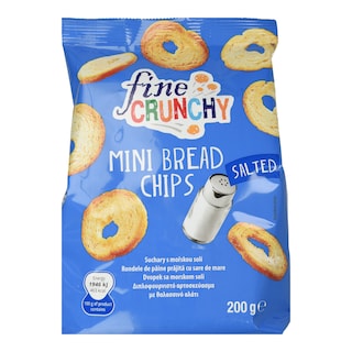 FINE CRUNCHY | Mini Bread Chips Αλάτι 200g