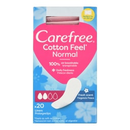 CAREFREE | Σερβιετάκια Cotton Feel Normal 20 Τεμάχια