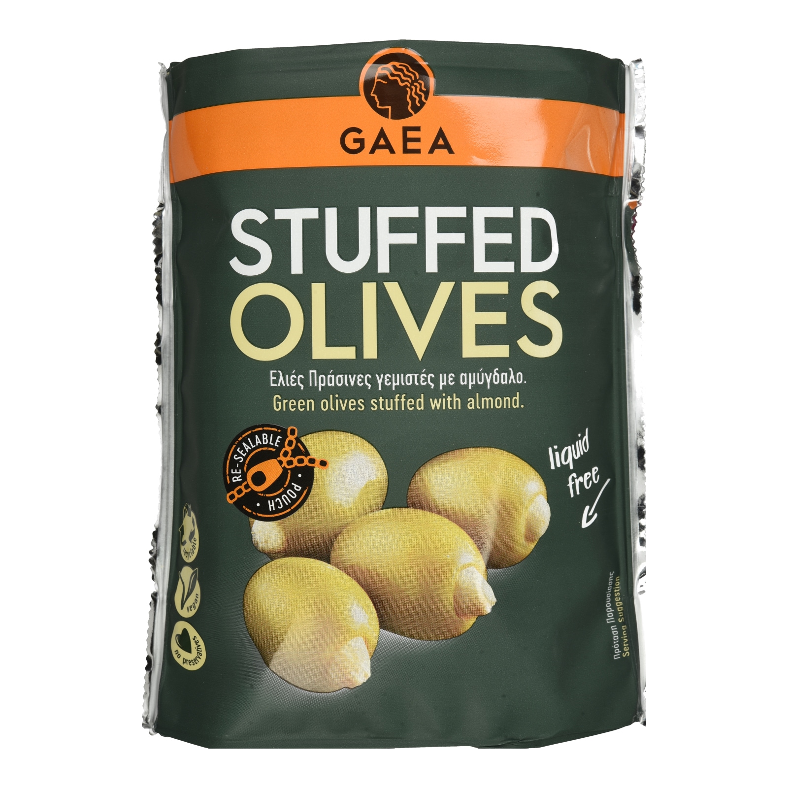 Ελιές Πράσινες Γεμιστές με Αμύγδαλο 120g
