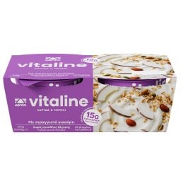VITALINE | Επιδόρπιο Γιαουρτιού Καρύδα Μούσλι 2x170g