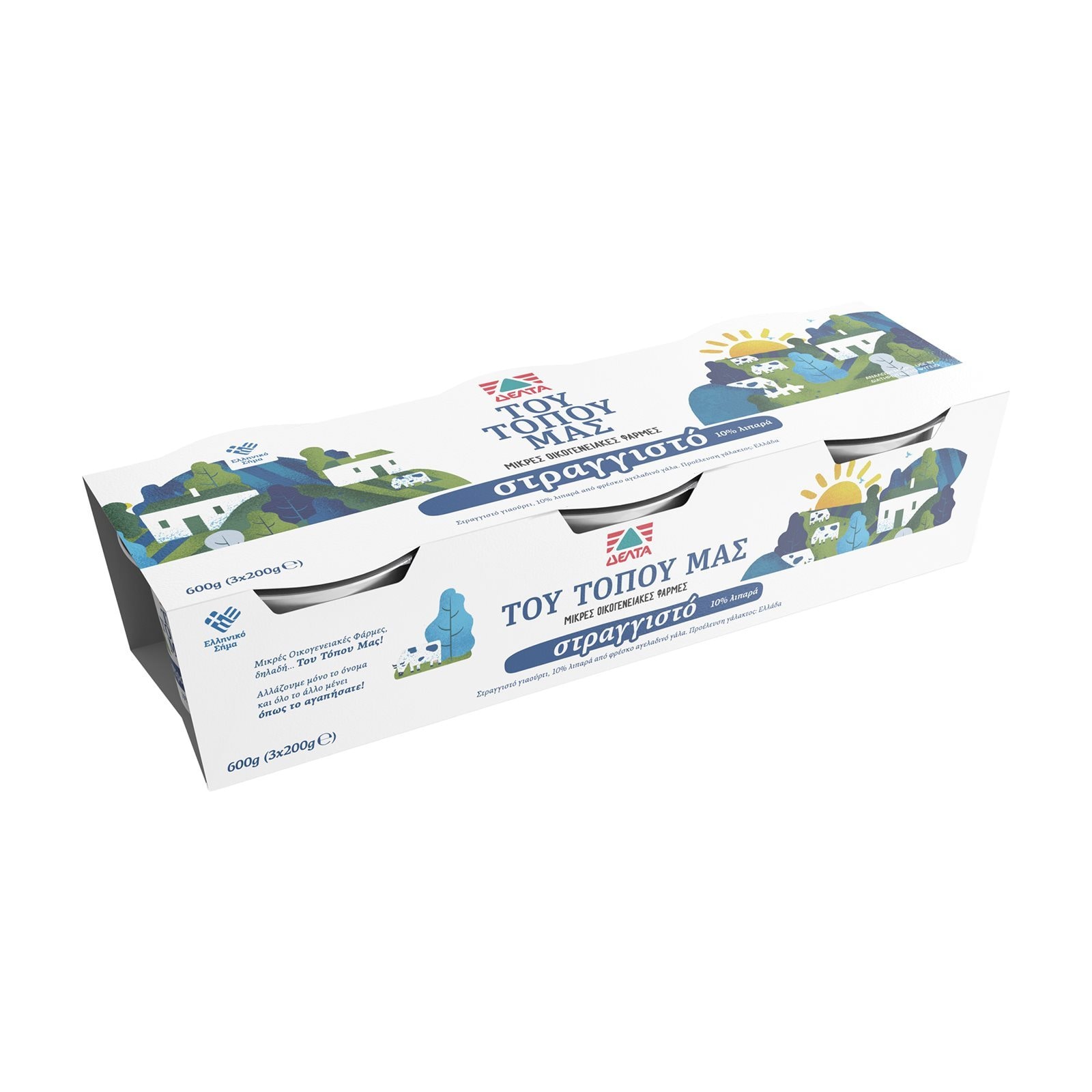 ΤΟΥ ΤΟΠΟΥ ΜΑΣ Γιαούρτι Στραγγιστό 10% 3x200g