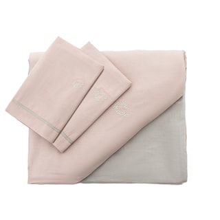 ΑΝΕΜΟΣ | Σετ Παπλωματοθήκη Υπέρδιπλη Ροζ Μπεζ 1 Τεμάχιο