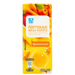 ΑΒ | Χυμός Νέκταρ Πορτοκάλι Μήλο Καρότο 250ml