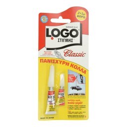 LOGO | Κόλλα Στιγμής Classic 2gr+1gr 1 Τεμάχιο