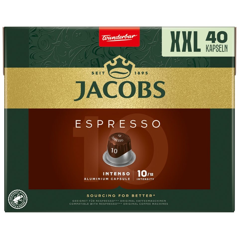 JACOBS Κάψουλες Καφέ Espresso Intenso 40x5.2g