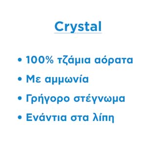 AJAX | Καθαριστικό Τζαμιών Crystal Clean Ανταλλακτικό 750ml