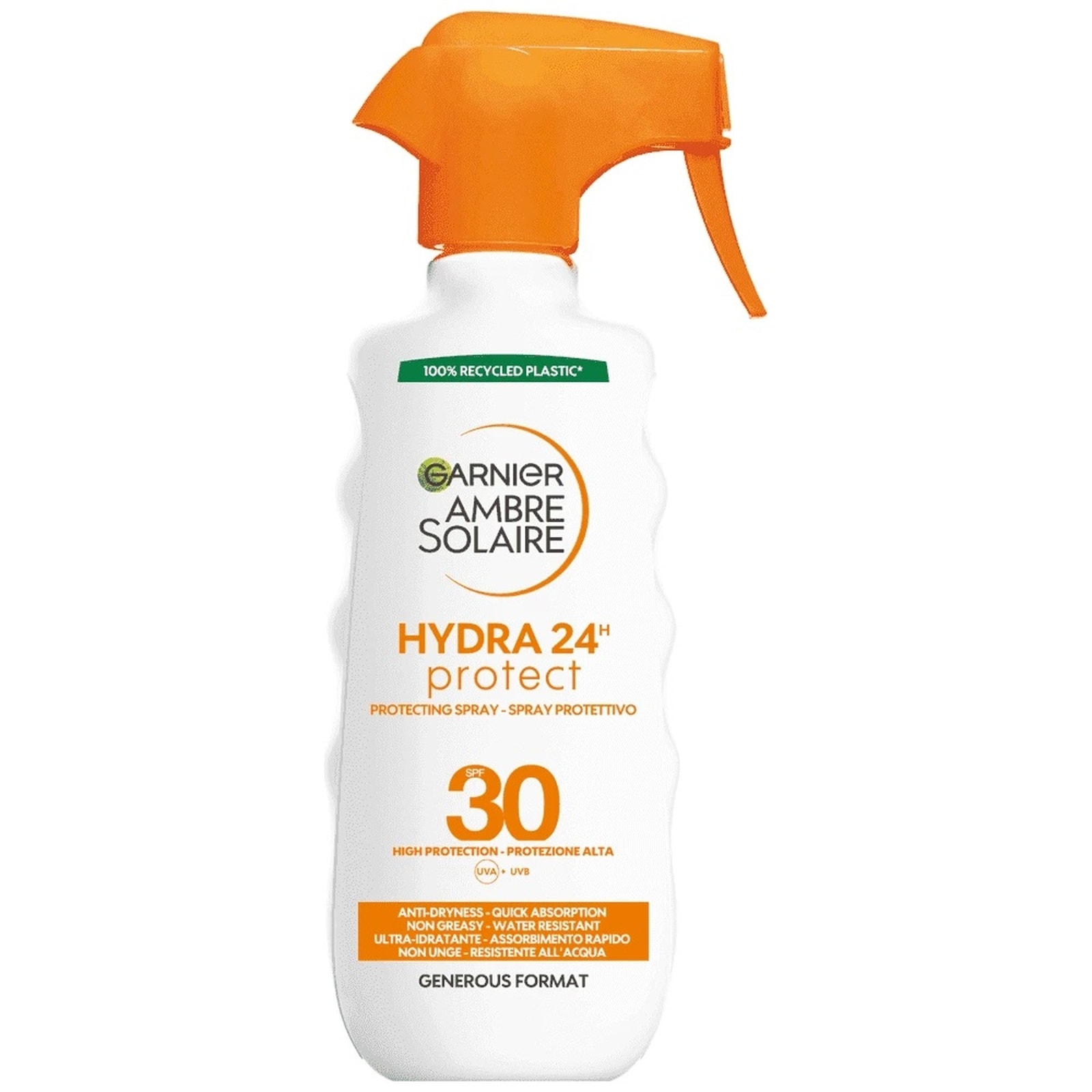 AMBRE SOLAIRE Αντηλιακό Spray Trigger Hydra 24H SPF30 270ml