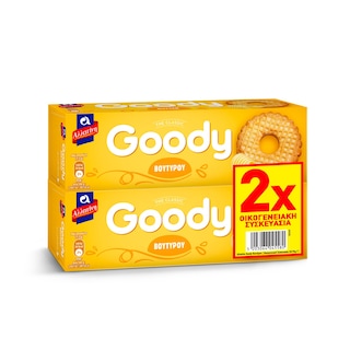 ΑΛΛΑΤΙΝΗ | GOODY | Μπισκότα Goody Βουτύρου 2x175g