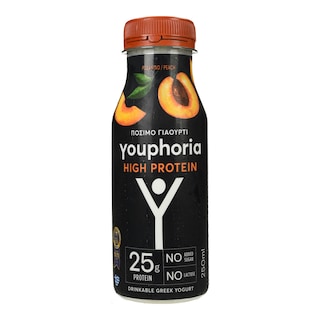 YOUPHORIA | Ρόφημα Γιαουρτιού High Protein Ροδάκινο 250ml