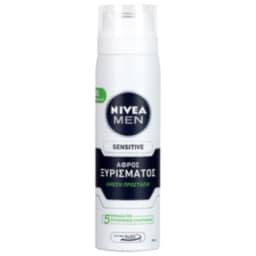 NIVEA | FOR MEN | ΑΦΡΟΣ ΞΥΡΙΣΜΑΤΟΣ ΕΥΑΙΣΘHTΕΣ ΕΠΙΔΕΡΜΙΔΕΣ 250 ML