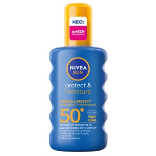 NIVEA | Αντηλιακό Spray Protect & Moisture SPF50+ 200ml