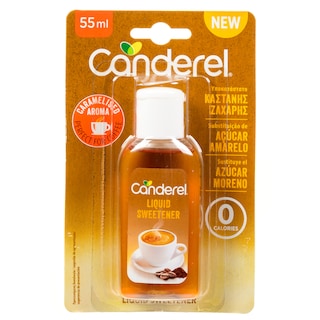 CANDEREL | Υποκατάστατο Καστανής Ζάχαρης Υγρό 55ml
