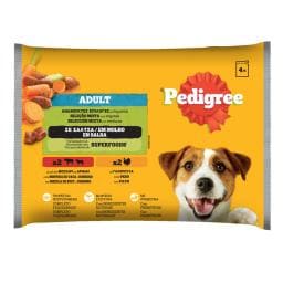 PEDIGREE | Σκυλοτροφή Μοσχάρι Αρνί και Γαλοπούλα 4x100g