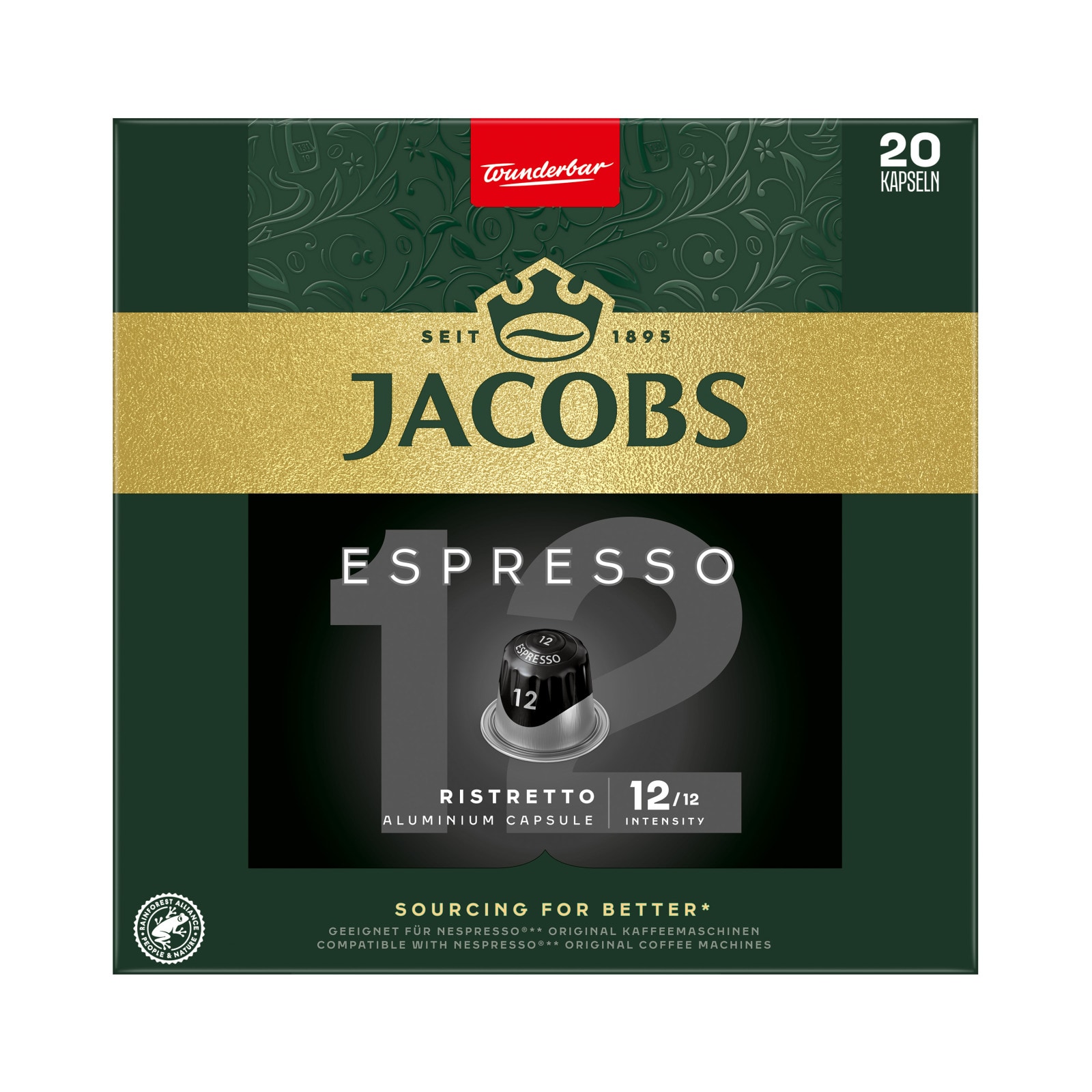 JACOBS Κάψουλες Καφέ Espresso Ristretto 20x5.2g