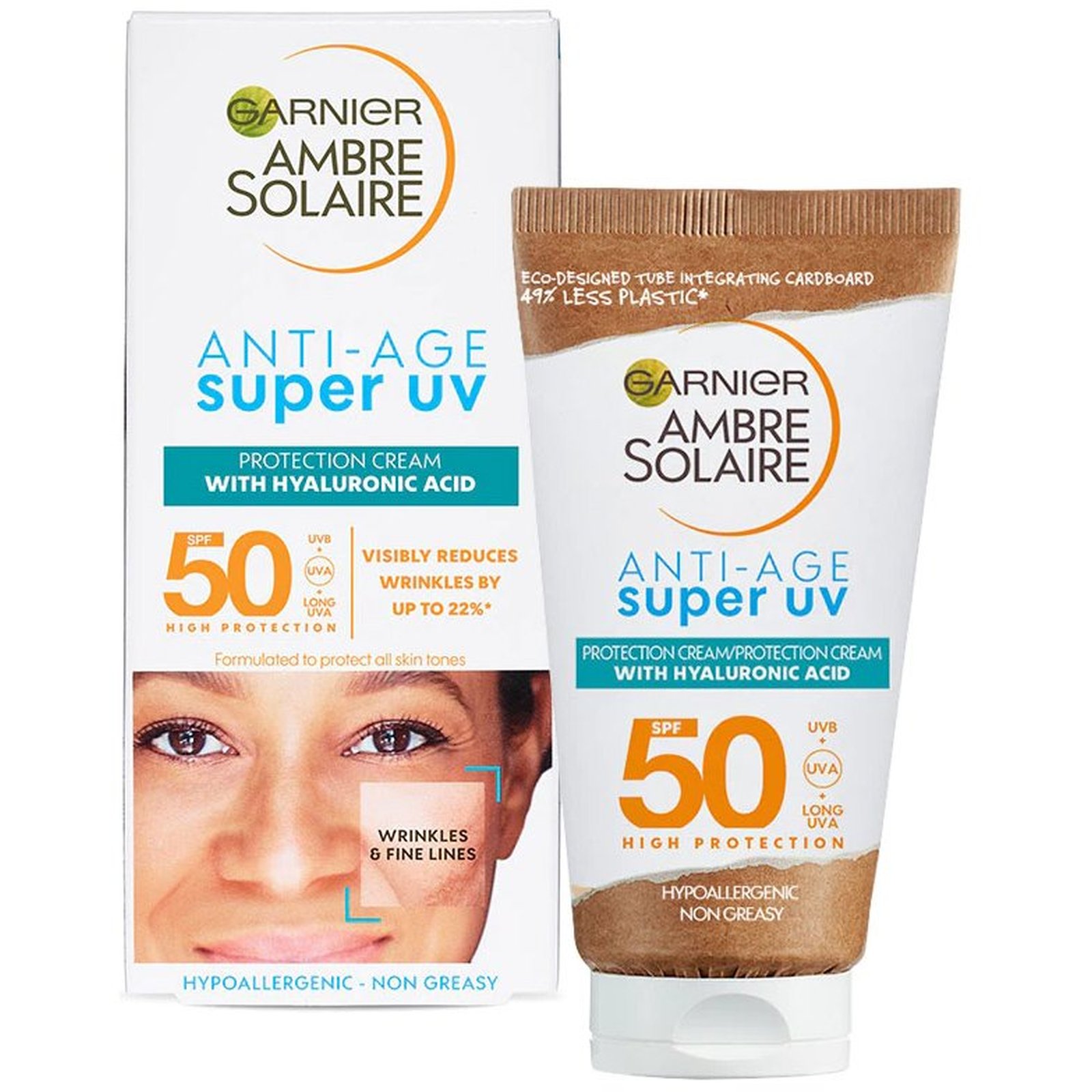 AMBRE SOLAIRE Αντηλιακό Προσώπου Anti-Age Super UV SPF50 50ml
