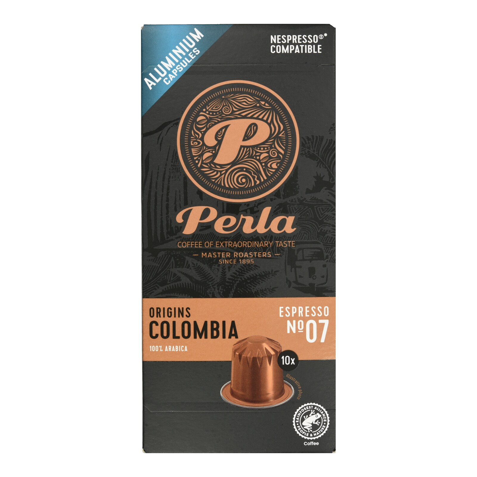 PERLA BEVERAGES Κάψουλες Καφέ Perla Colombia 10x5g