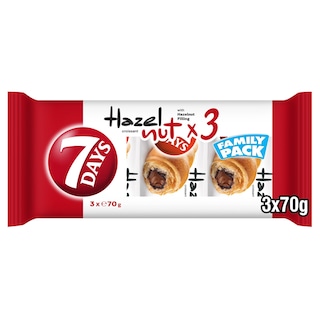 7DAYS | Κρουασάν Πραλίνα 3x70g