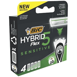 BIC | Ανταλλακτικά Hybrid Flex 5 Sensitive 4 Τεμάχια