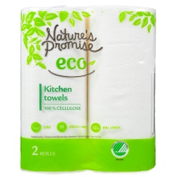 NATURE'S PROMISE | Χαρτί Κουζίνας 2 Φύλλα 2 Ρολά 2x98.8g