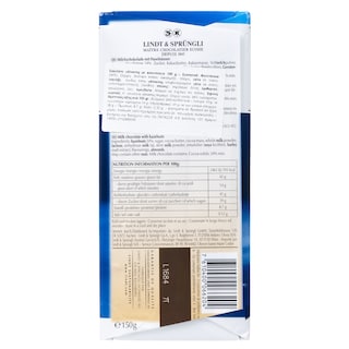 LINDT | Σοκολάτα Γάλακτος Φουντούκι 150g