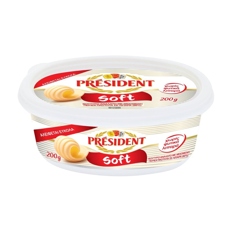 PRESIDENT Βούτυρο Ανάλατο Soft 60% 200g