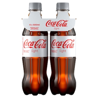 COCA COLA | LIGHT | Αναψυκτικό Cola Light Φιάλη 4x500ml