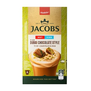 JACOBS | Στιγμιαίος Καφές Cappuccino Dubai Chocolate 8x15g