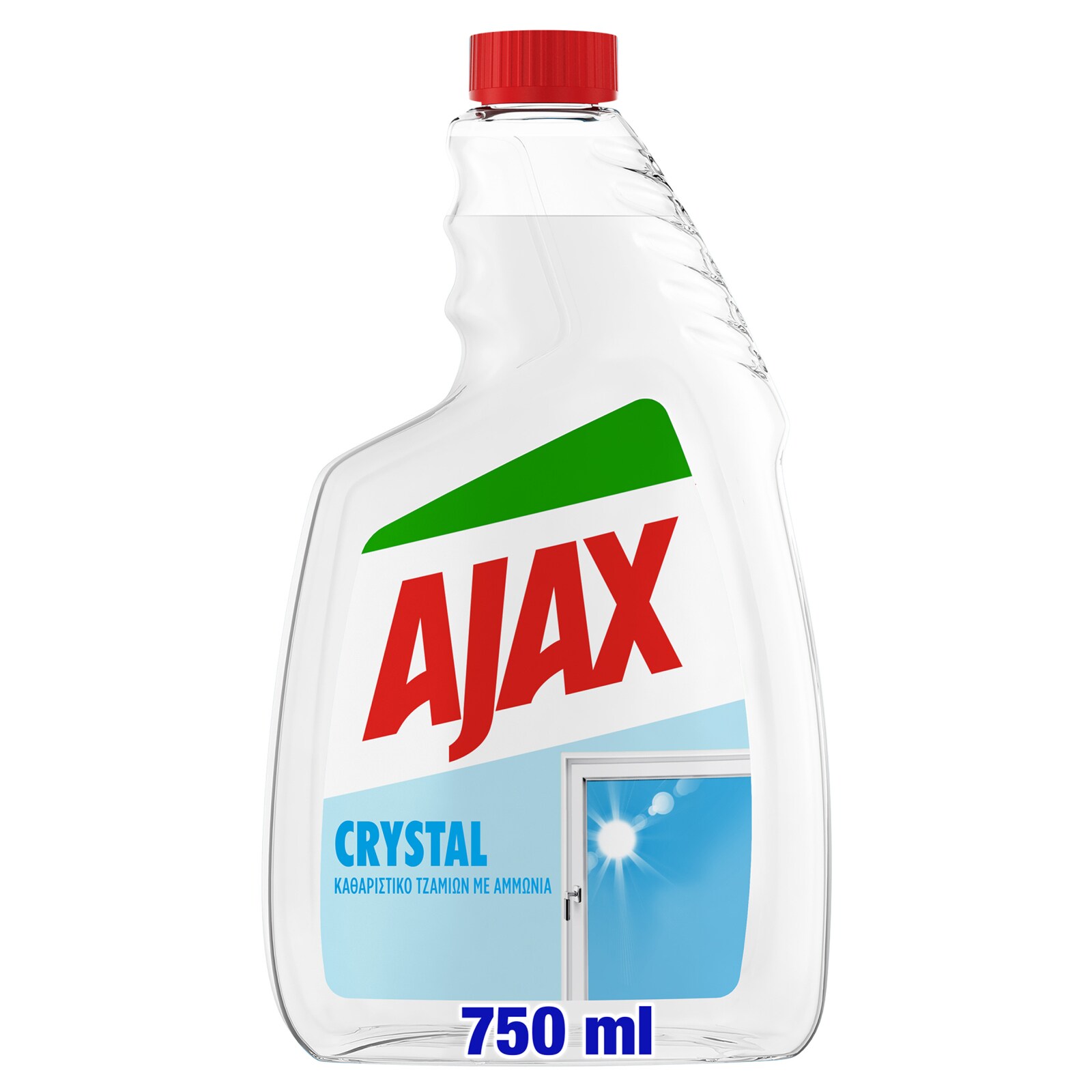 AJAX Καθαριστικό Τζαμιών Crystal Clean Ανταλλακτικό 750ml