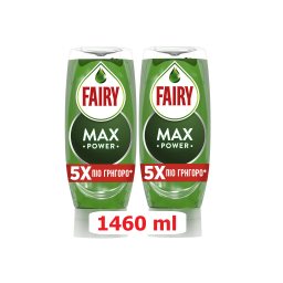 FAIRY | Υγρό Πιάτων Max Power Regular 2x730ml