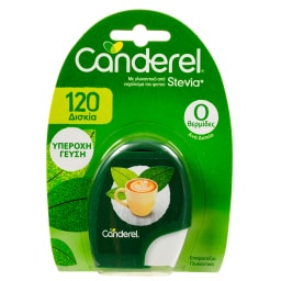 CANDEREL | Υποκατάστατο Ζάχαρης Στέβια 120 Δισκία 10.2g