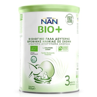 NAN | Γάλα Βρεφικό Σκόνη Bio+ 3 800g