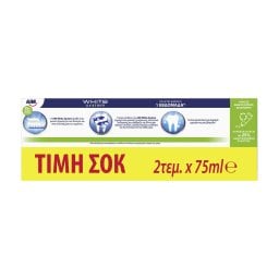 AIM | Οδοντόκρεμα White System 2x75ml