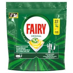 FAIRY | Κάψουλες Πλυντηρίου Πιάτων Original Λεμόνι 22 Τεμάχια