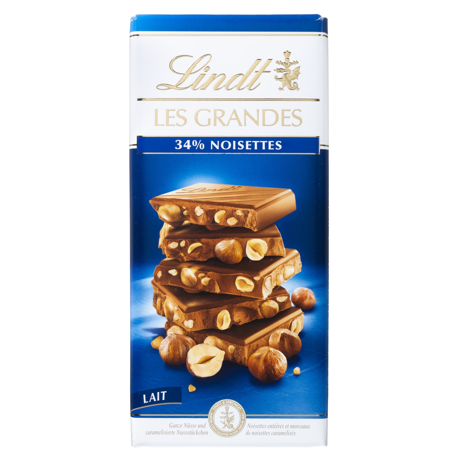 LINDT Σοκολάτα Γάλακτος Φουντούκι 150g