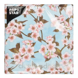 PAPSTAR | Χαρτοπετσέτες Cherry Blossom 33x33cm 20 Τεμάχια 108g