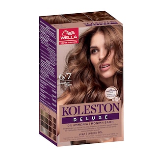 KOLESTON | Βαφή Μαλλιών 6/7 Σοκολατί Deluxe Kit 1 Τεμάχιο