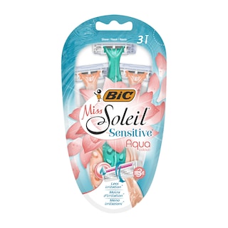 BIC | Ξυραφάκια Miss Soleil Sensitive Aqua 3 Τεμάχια