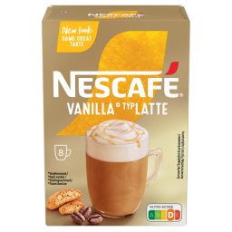 NESCAFE | GOLD | Στιγμιαίος Καφές Vanilla Latte 8x18.5gr