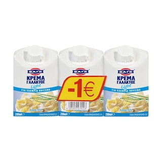 ΦΑΓΕ | Κρέμα Γάλακτος Light 3x200ml Έκπτωση 1E