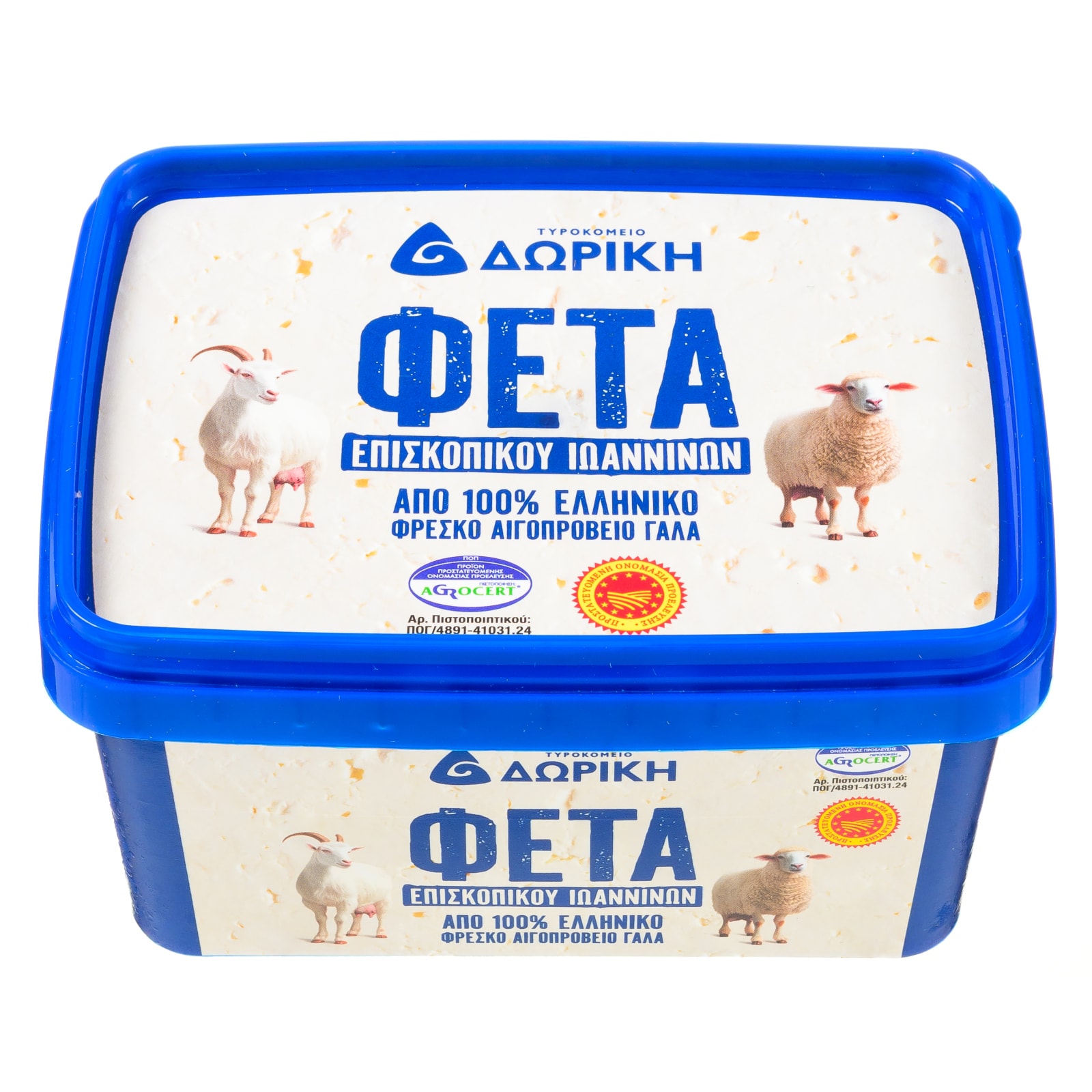 ΔΩΡΙΚΗ Φέτα ΠΟΠ Ιωαννίνων Δωρική 400g