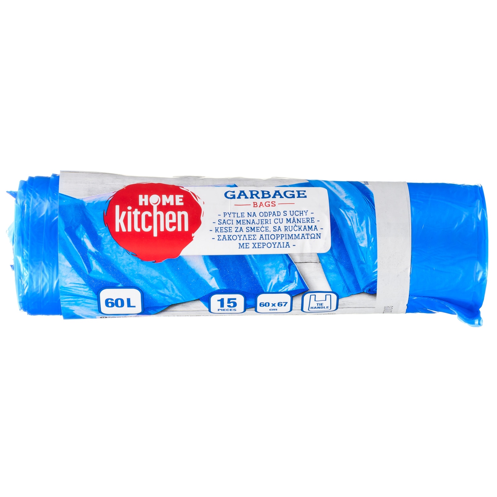 Σακούλες Απορριμμάτων με Χερούλια 60lt 15 Τεμάχια