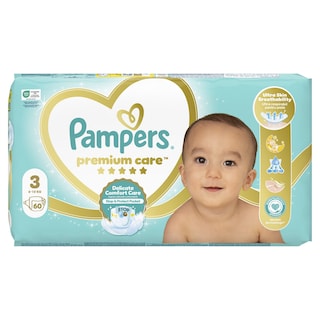 PAMPERS | Πάνες Μωρού Premium Care Νο3 60 Τεμάχια