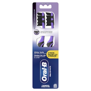 ORAL B | Οδοντόβουρτσα Pro White Clean Charcoal Μέτρια 2 Τεμάχια