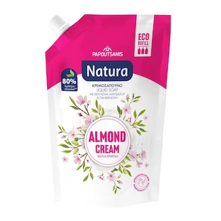 NATURA | Κρεμοσάπουνο Αμύγδαλο Ανταλλακτικό 750ml