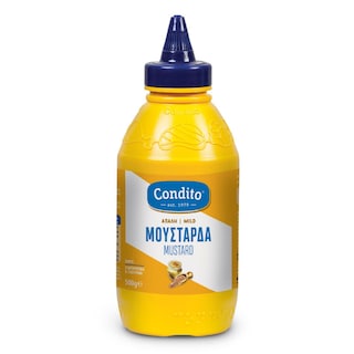 CONDITO | Μουστάρδα Απαλή Χωρίς Γλουτένη 500g