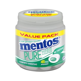MENTOS | PURE WHITE | ΤΣΙΚΛΕΣ ΔΥΟΣΜΟΣ ΜΠΟΥΚΑΛΙ 100 GR