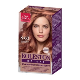 KOLESTON | Βαφή Μαλλιών 8/63 Ξανθό Ανοιχτό Χρυσό Ροζέ Deluxe Kit 1 Τεμάχιο