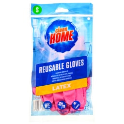 CLEAN HOME | Γάντια Πολλαπλών Χρήσεων Small Latex 2 Τεμάχια