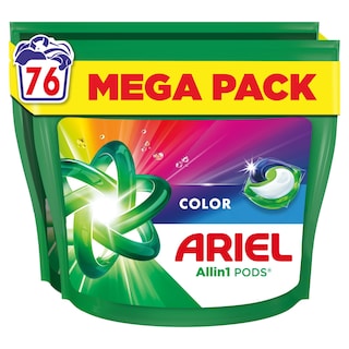 ARIEL | Kάψουλες Πλυντηρίου Ρούχων Allin1 Pods Color 76 Τεμάχια